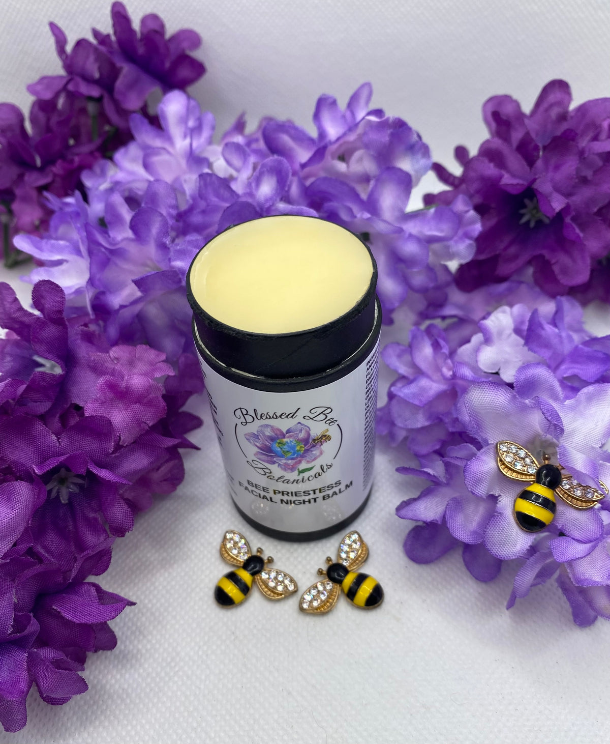 Baume de nuit pour le visage Bee Priestess | Baume Anti-Âge à la Cire d&#39;Abeille Bio