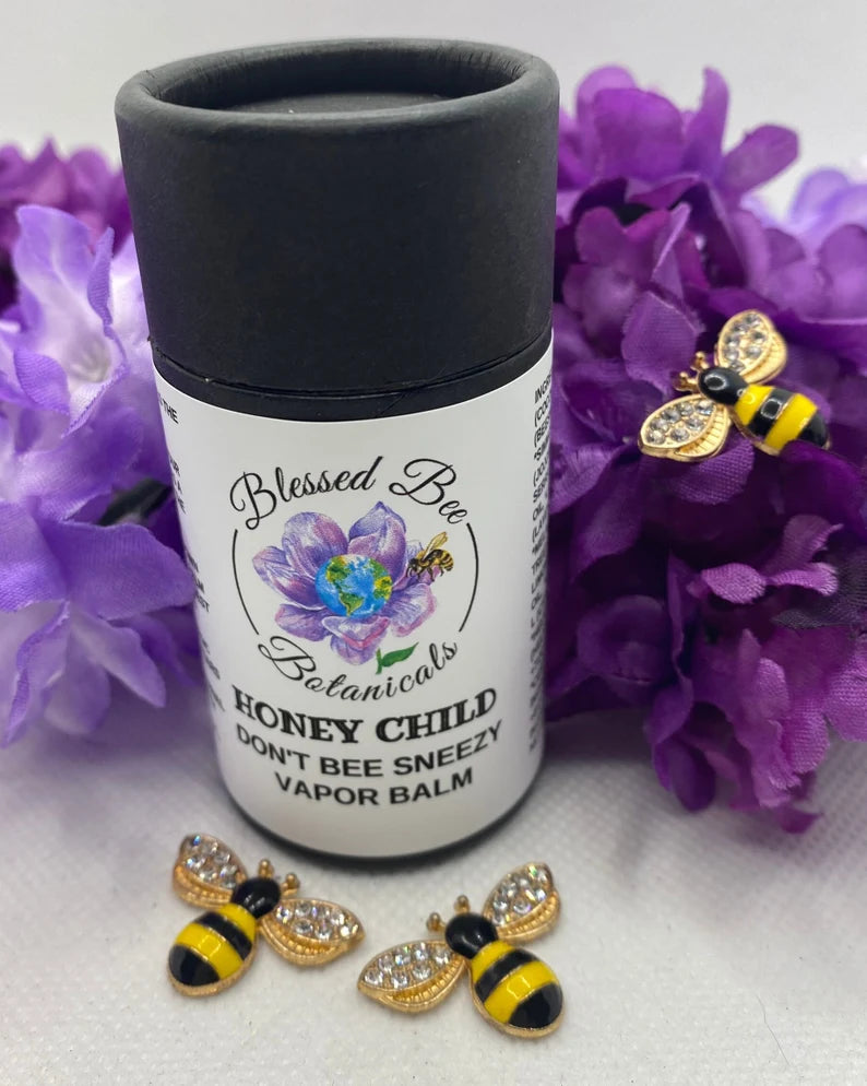 Baume à vapeur Don’t Bee Sneezy | Soulagement biologique du rhume et des allergies pour enfants 