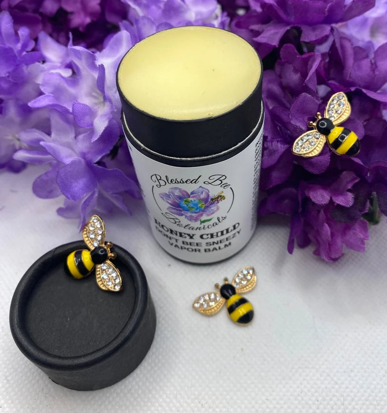 Baume à vapeur Don’t Bee Sneezy | Soulagement biologique du rhume et des allergies pour enfants 